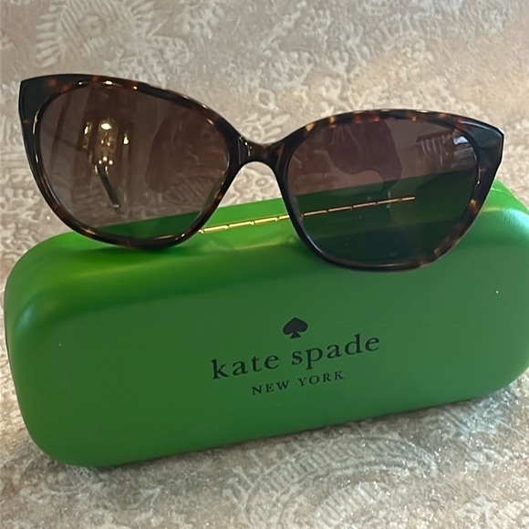 Brand New Kate Spade Philippa Cat Eye Tortoise Polarized Sunglasses Brown Lens - Picture 9 of 16